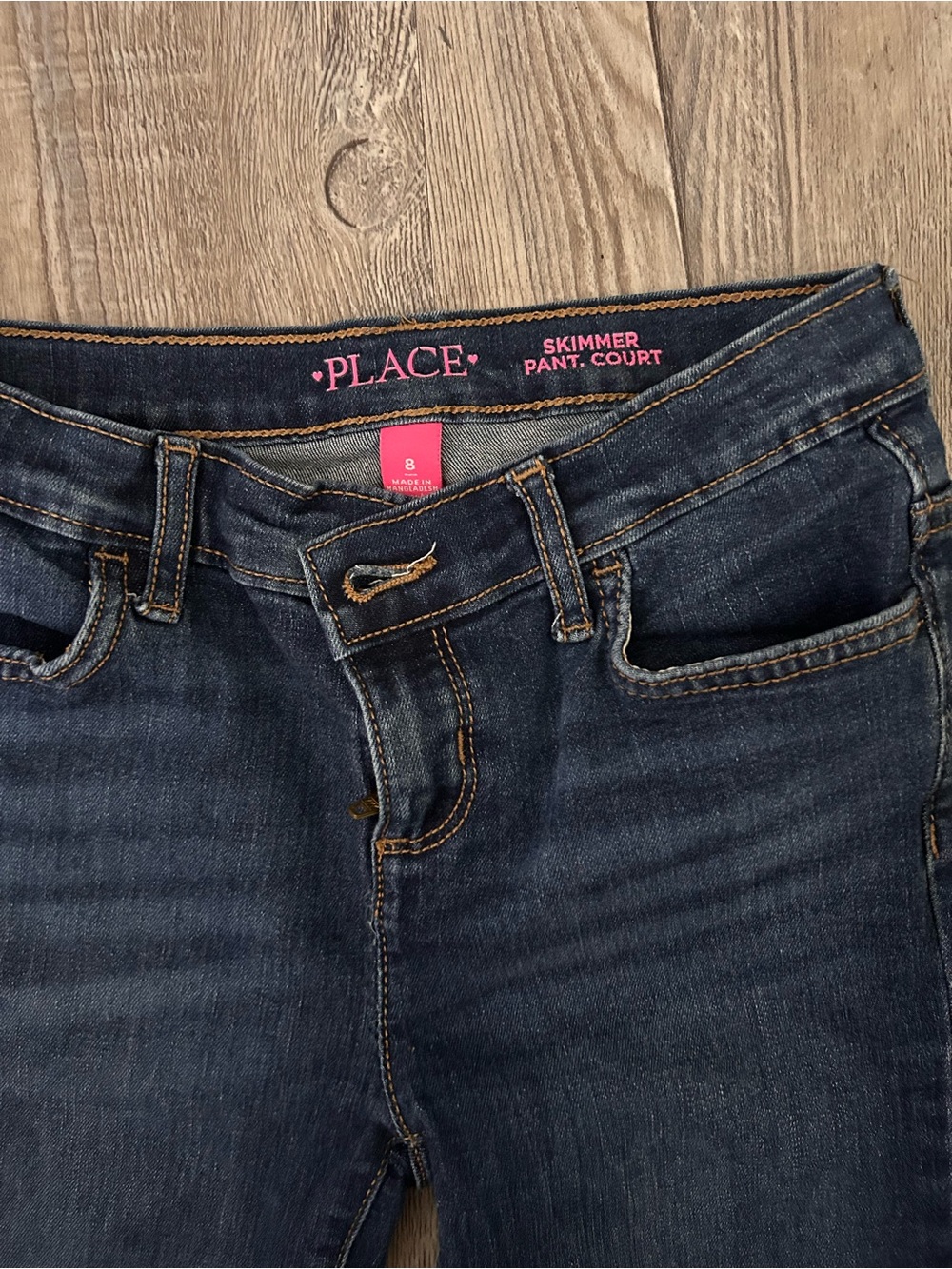 Girls denim long shorts
